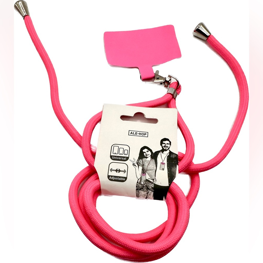 Universal mobile phone lanyard to carry cell around your neck-Hands Free.